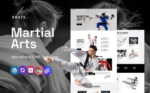 Krate - Martial Arts School And Training Multipurpose WordPress Elementor Theme theme free