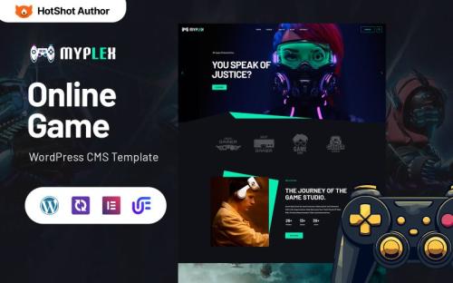 Myplex - Online Games WordPress Elementor Theme theme free